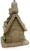 Roman 160006 Peanuts Snoopy on Dog House Solar Powered Light Up Christmas Garden Statue