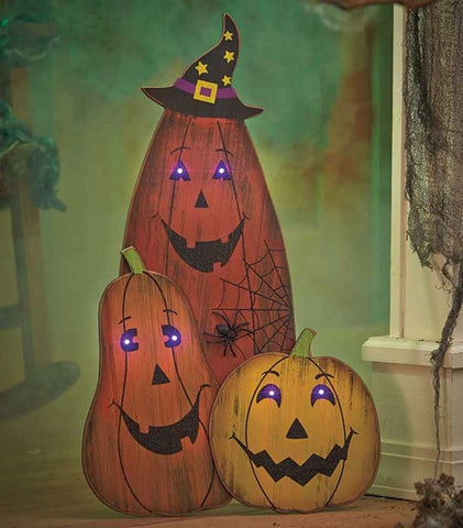 Lakeside Collection 892777038 Lighted Pumkins Halloween Yard Art Scenes