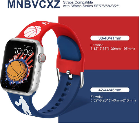 2023 NBA Basketball Silicone Sports Strap For Apple Watch band