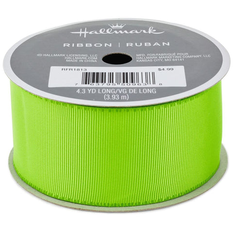 Hallmark Bright Green Grosgrain Ribbon