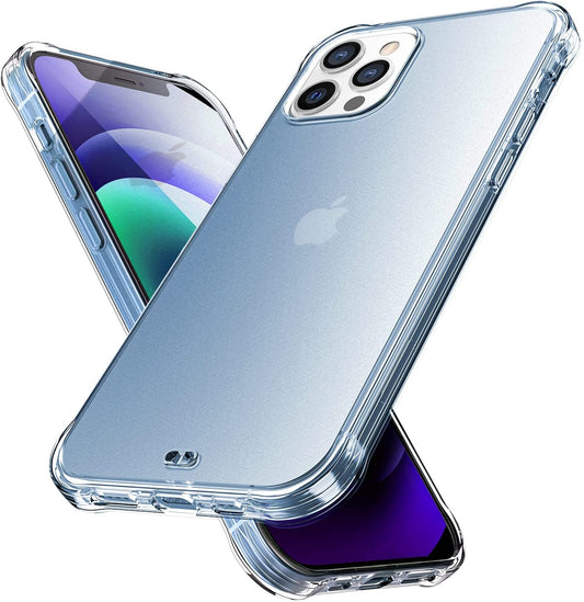 Case Compatible w/ iPhone 13 Pro Max Case, Translucent Matte case w/ Soft Edges, Lightweight