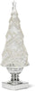 Roman Dropship 133324 Led Swirl Tree Silver White Glitter, 14" Multicolor