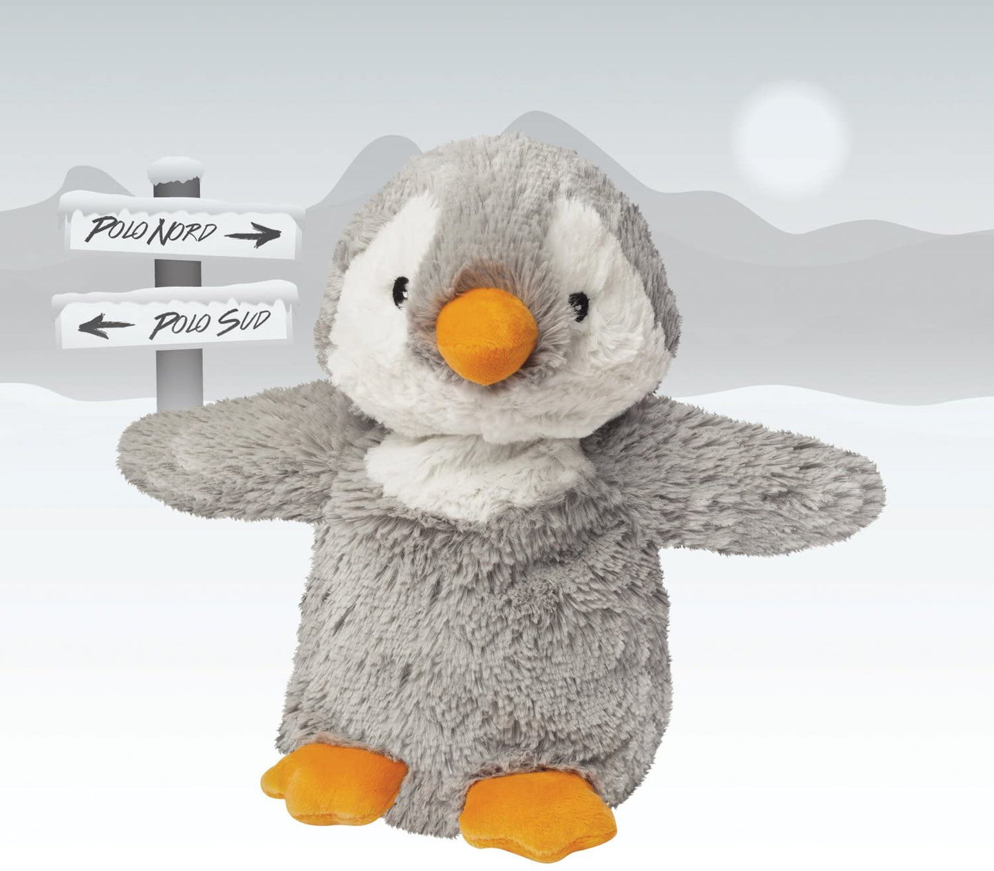 Intelex CP-PEN-4 Warmies French Lavender Scented Cozy Microwavable Grey Penguin