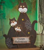 Lakeside Collection 892777012 Lighted Black Cats Halloween Yard Art Scene