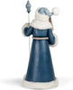 Roman 133166 Blue Santa with Staff and White Relief Details, 22.5 inch, Multicolor