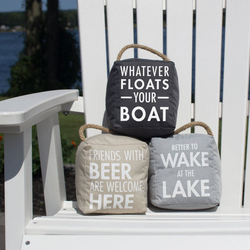 Pavilion 72236 Whatever Floats Your Boat Dark Gray Door Stopper