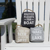 Pavilion 72236 Whatever Floats Your Boat Dark Gray Door Stopper