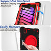 ANDNARY Case for iPad Mini 6 8.3 Inch 2021 Military Grade Protective Heavy Duty Case Black+Red