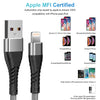 4Pack【Apple MFi Certified 】iPhone Charger Cord, iPhone Charger 10 ft (Silver)