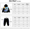 SYNPOS Toddler Baby Boy 2PCS Clothes Summer Short/Long Sleeve T-shirt Printed Shark, 12-18 Months