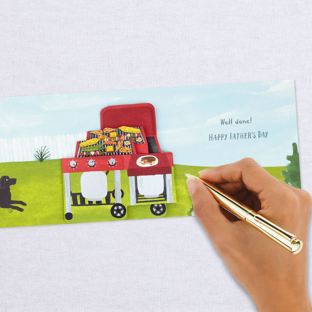 Hallmark Paper Wonder Well Done Grilling Pop Up Father's Day Card