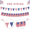 25PCS 4th of July Decorations Party Supplies, Red White and Blue Party Décor, Outdoor/Indoor