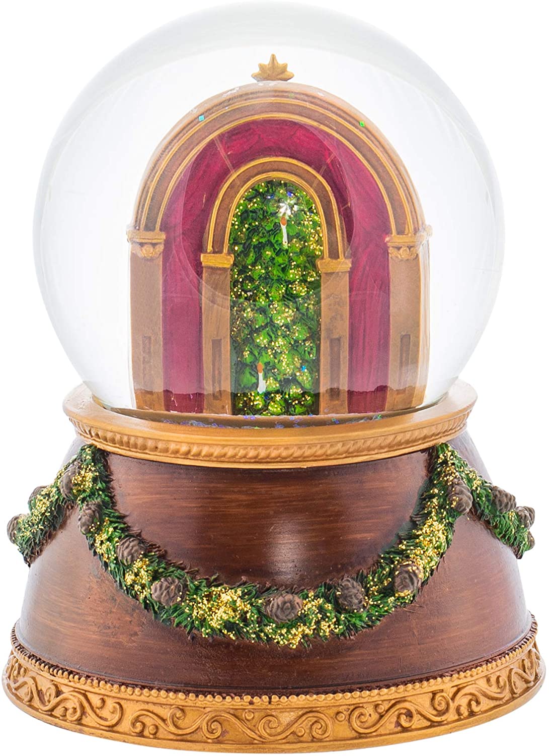 Roman Christmas 132014  Nutcracker Glitterdome Resin Snow Globe Plays The Nutcracker Ballet  6 x 4.5
