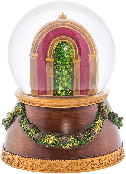 Roman Christmas 132014  Nutcracker Glitterdome Resin Snow Globe Plays The Nutcracker Ballet  6 x 4.5