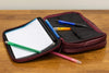 Dicksons 9007XL X-Large Burgundy Leather Like Reinforced Bible Cover Case with Handle and Stationary
