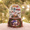 Roman Dropship 132012 Musical Village with Santa Train Brown 6" Resin Holiday Wind Up Snow Dome