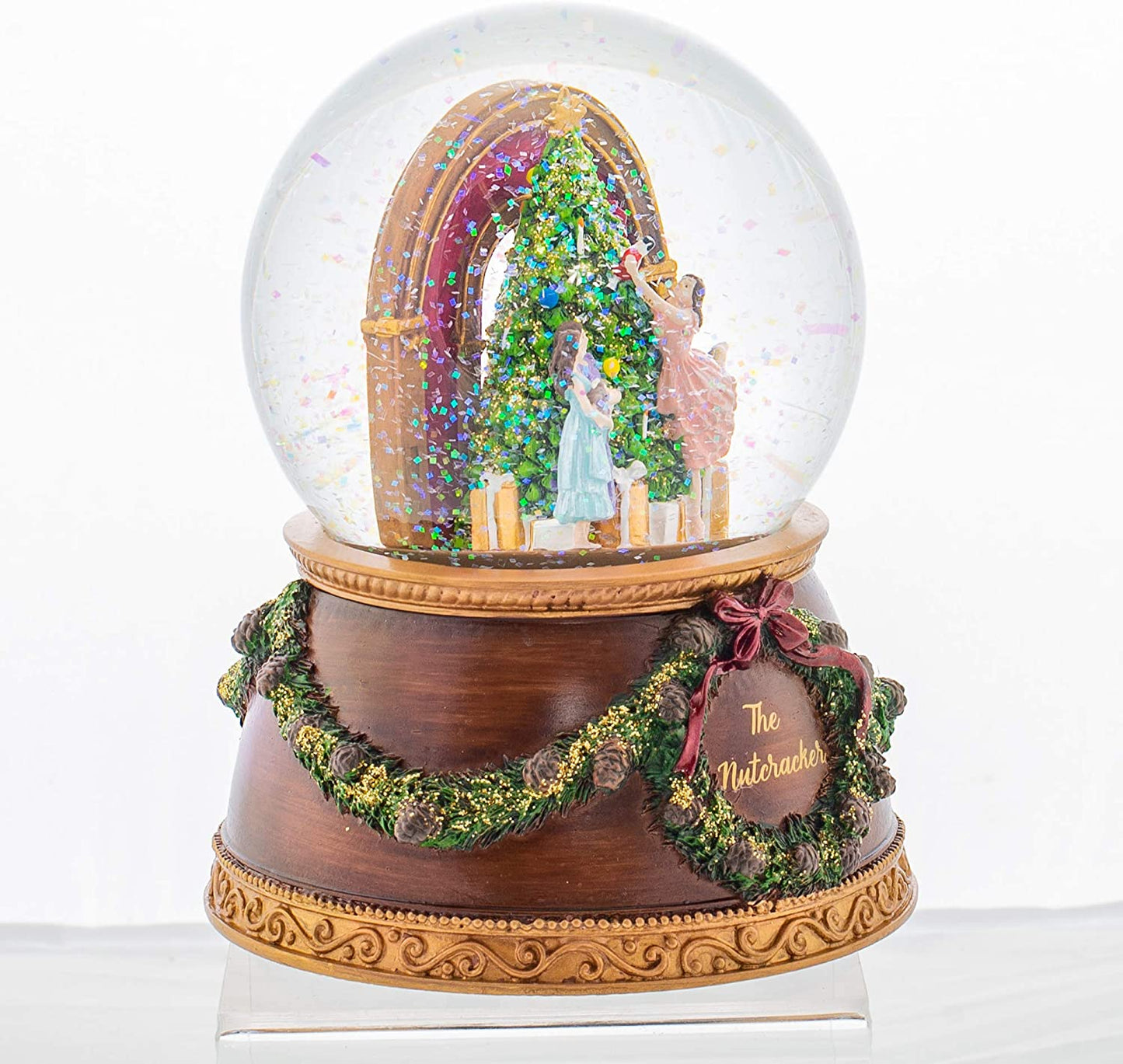 Roman Christmas 132014  Nutcracker Glitterdome Resin Snow Globe Plays The Nutcracker Ballet  6 x 4.5