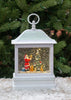 Roman Dropship 131192 Santa Placing Star On the Tree Musical 10.5" Acrylic Lantern Holiday Globe
