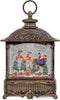 Roman Dropship 133346 Led Swirl Lantern Bronze Santa Over Town, 12" Multicolor