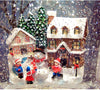 Roman Dropship 137701 LED Swirl Book Snowman and Merry Christmas 8.5"