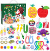 40PC Fidget Toys Pop-On-It Advent Calendars, Sensory Anti-Anxiety Toys for Kids and Adults