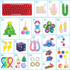 Fidget Toy 40PCS Pop-On-It Advent Calendars, Sensory Anti-Anxiety Toys for Kids and Adults