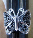 R. S. Covenant 1759 Women's Marcasite Butterfly Ring SZ 10