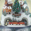 Roman 34040 Musical Christmas Train in Village Glitterdome,Rotating,Wind Up, 6" H,