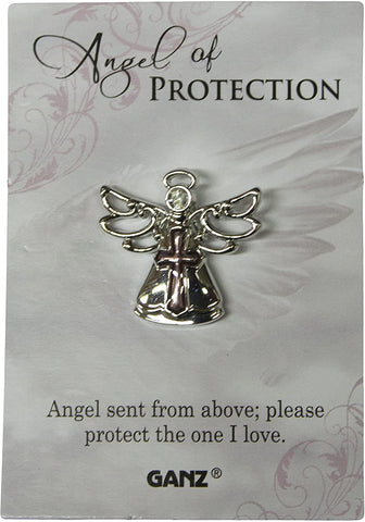 Ganz ER35574 Pin - Angel of Protection "Angels sent from above; Please protect the one I love."