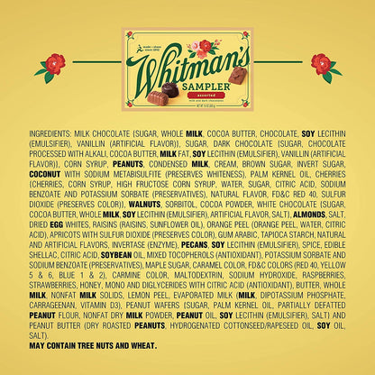 Whitman's Sampler 7066 Assorted Chocolates, 10 Ounce (22 Pieces)