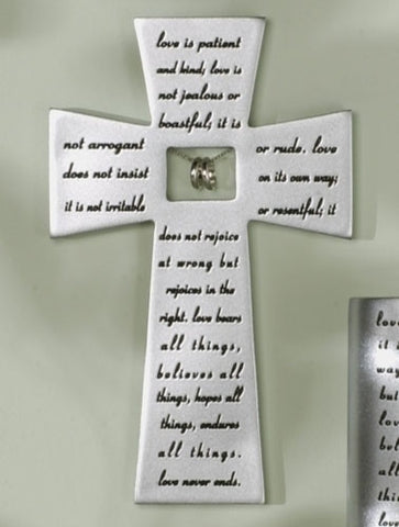 Love Never Fails Wall Cross