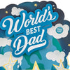 Hallmark FFF3162 World's Best Dad Musical 3D Pop-Up Father's Day Card With Light