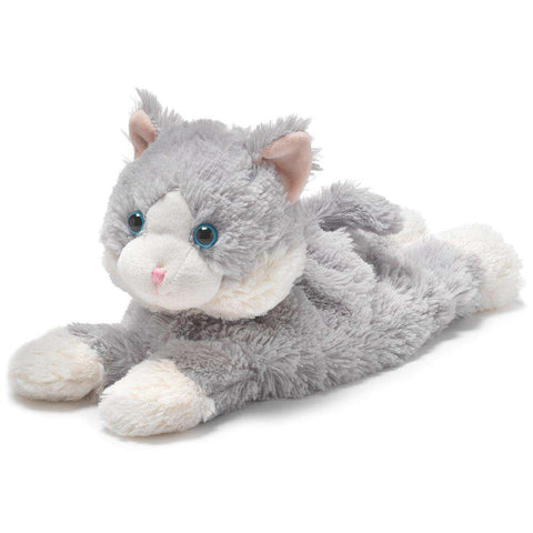 Intelex CP-CAT-4 Warmies French Lavender Scented Cozy Microwavable Laying Down Gray Cat