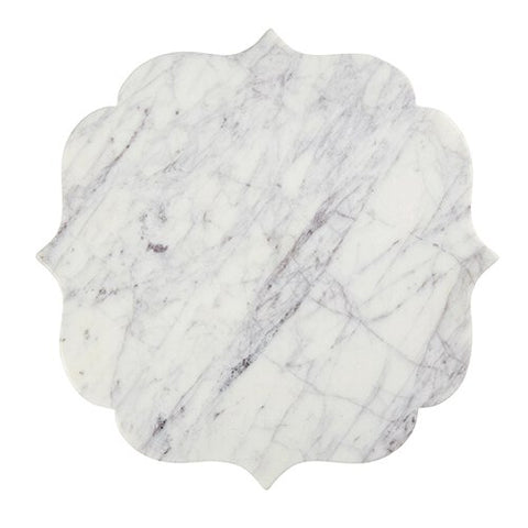 Santa Barbara D1823 Table Sugar Cheese Board White/Lavender Grey Marble