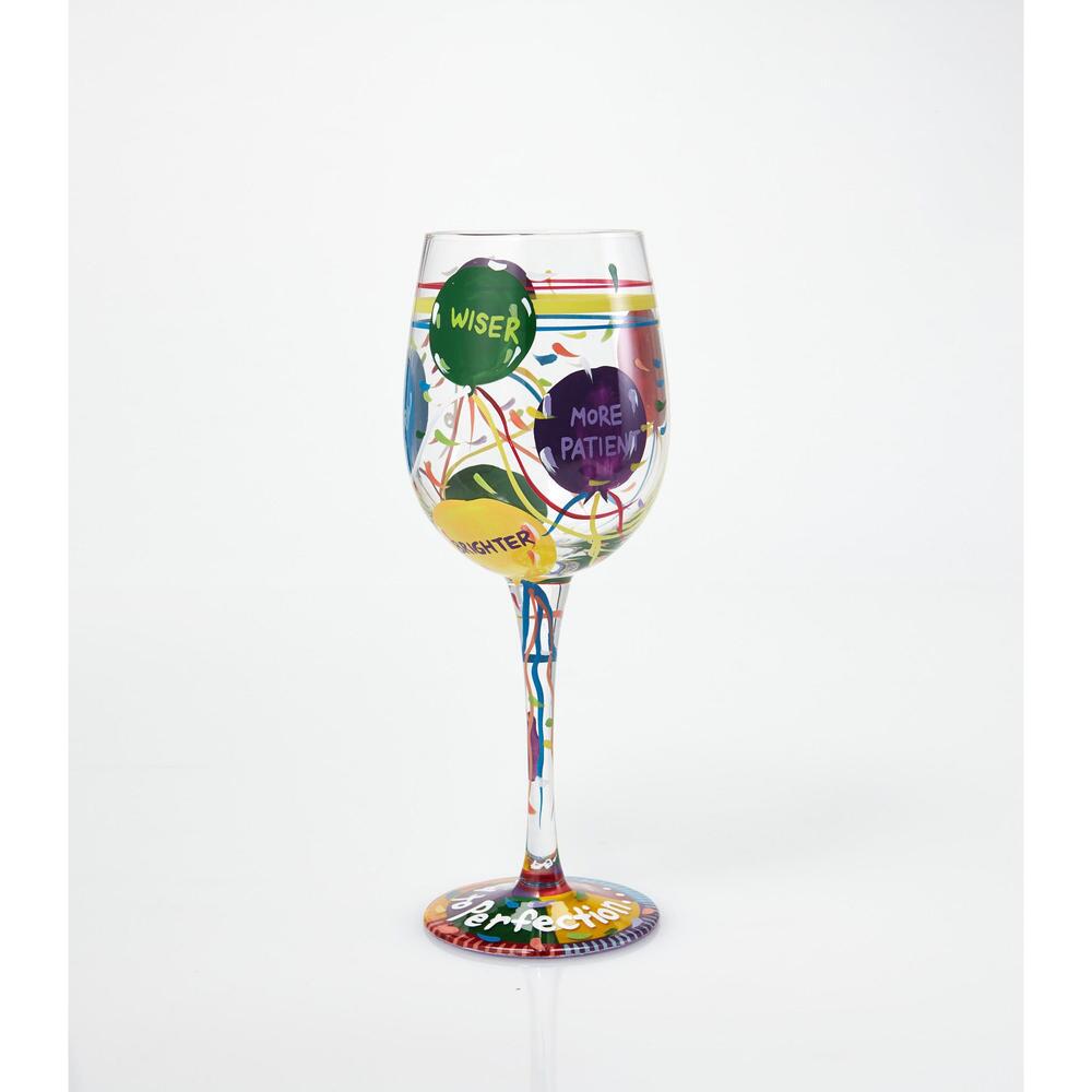 Enesco  GLS11-5590A  Lolita Aged to Perfection Birthday Wine Glass