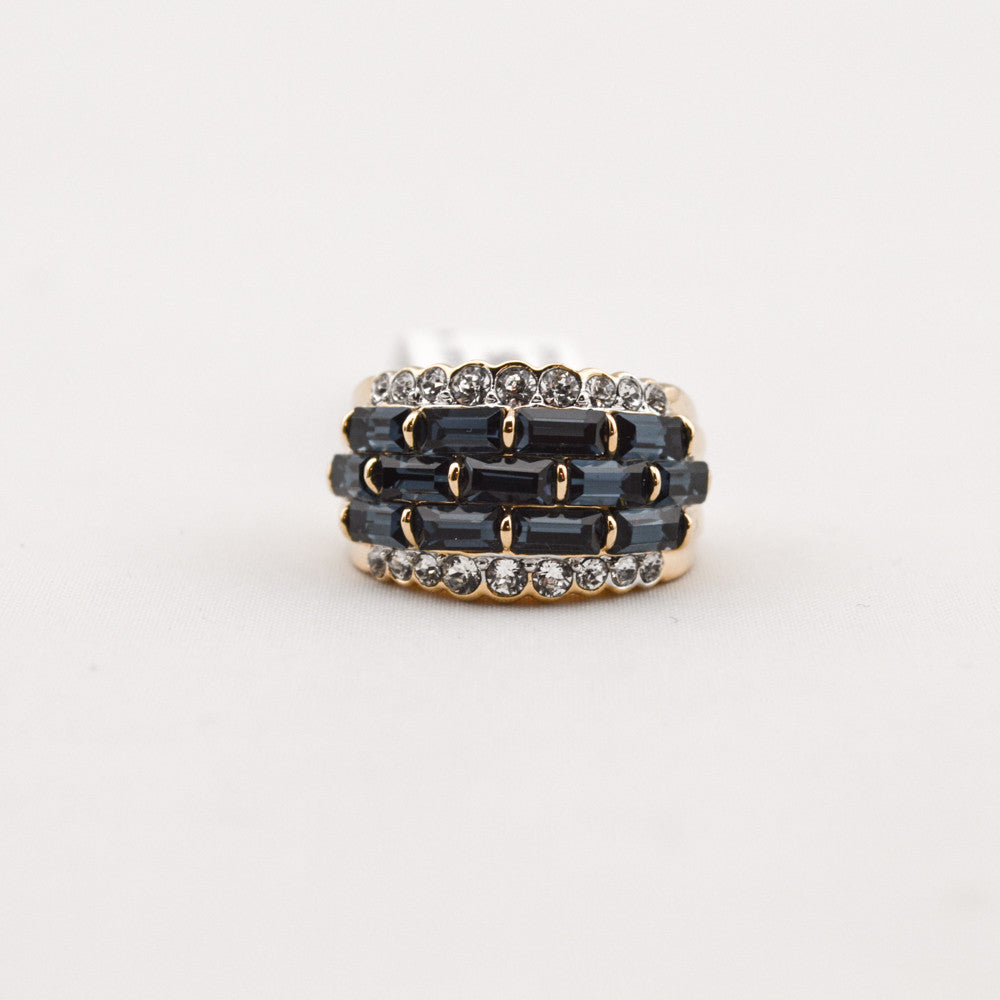 R. S. Covenant 1686 CZ Sapphire Crystal Ring SZ 5