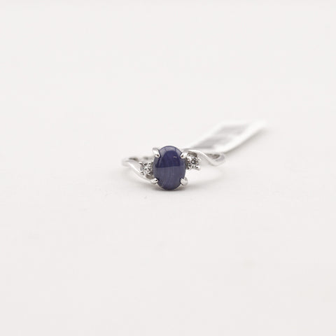 R. S. Convenant 4156 Women's SS Star Sapphire Ring SZ 5