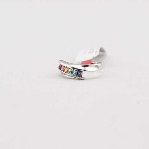 R. S. Covenant 4272 Cubic Zirconia Rainbow Ring  SZ 5