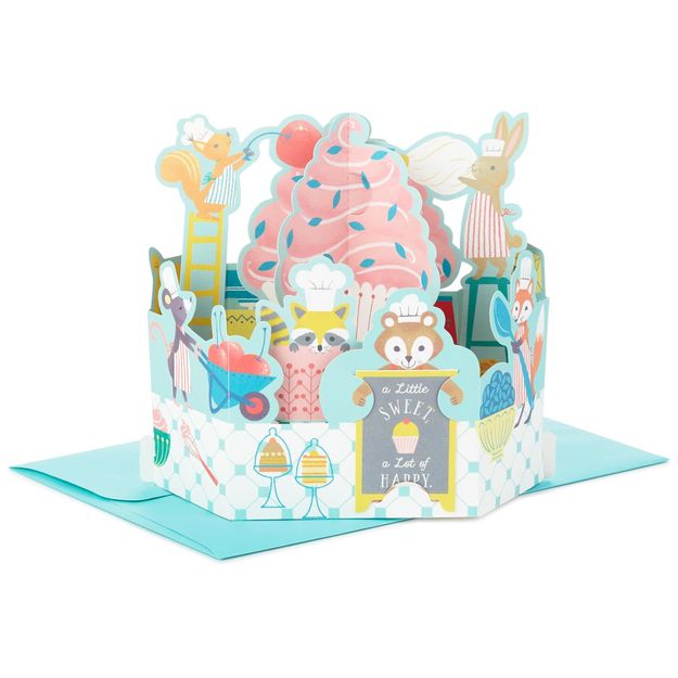 Hallmark Wonderfolds Sweet as a Cupcake Pop Up Birthday Card