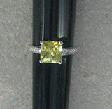 R.S. Coventant 533 CZ Peridot Ring Size 8