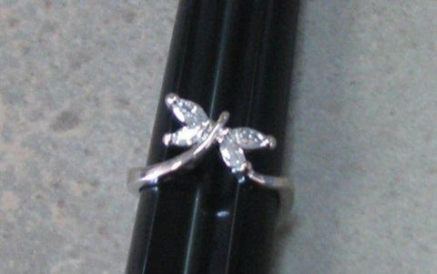 R. S. Covenant 4312 Silver CZ Butterfly Ring Size 9