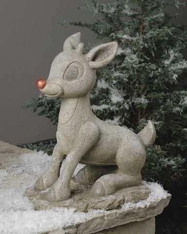 Roman Inc 38207 - 18'' Solar Rudolph Statuary