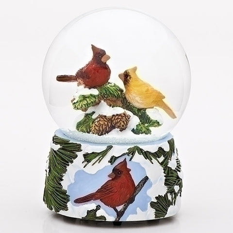 Roman Christmas 36475  Glitterdomes 100mm 6" tall Musical Glitterdome W/ Sculpted Base