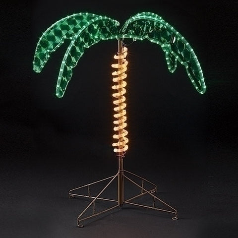 Roman Dropship 169483 Lights Tall Holographic Ropelights Palm Tree-Plugs In Statue, 30-Inch