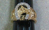 R. S. Covenant 2013 Men's CZ Horseshoe Ring Size 13