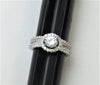 R.S. Covenant 6044 Round Halo Cz Circle Ring With Triple Cz Sides Size 5 (RSC-026)