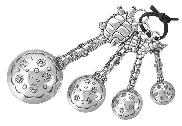 Ganz ER21862 Measuring Spoons 4-Piece Set, Turtle , Silver
