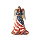 Enesco 6001084 Jim Shore Patriotic Angel with Flag Dress 9.8"
