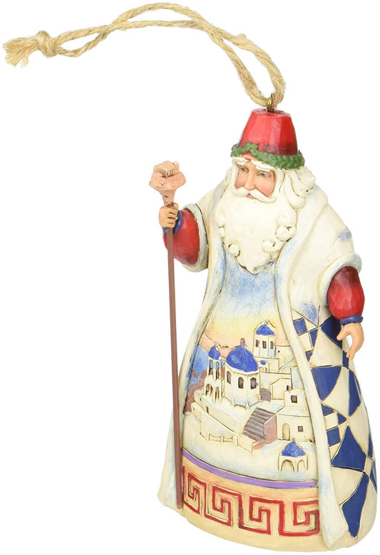 Enesco 4041112 Greek Santa Ornament