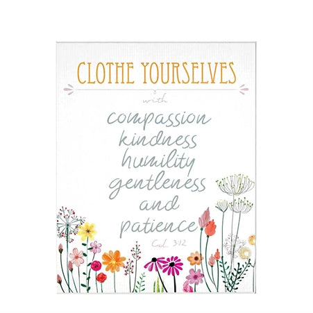 Dickson Clothe Yourselves With Compassion 10 x 8 Wood Decorative Sign Plaque